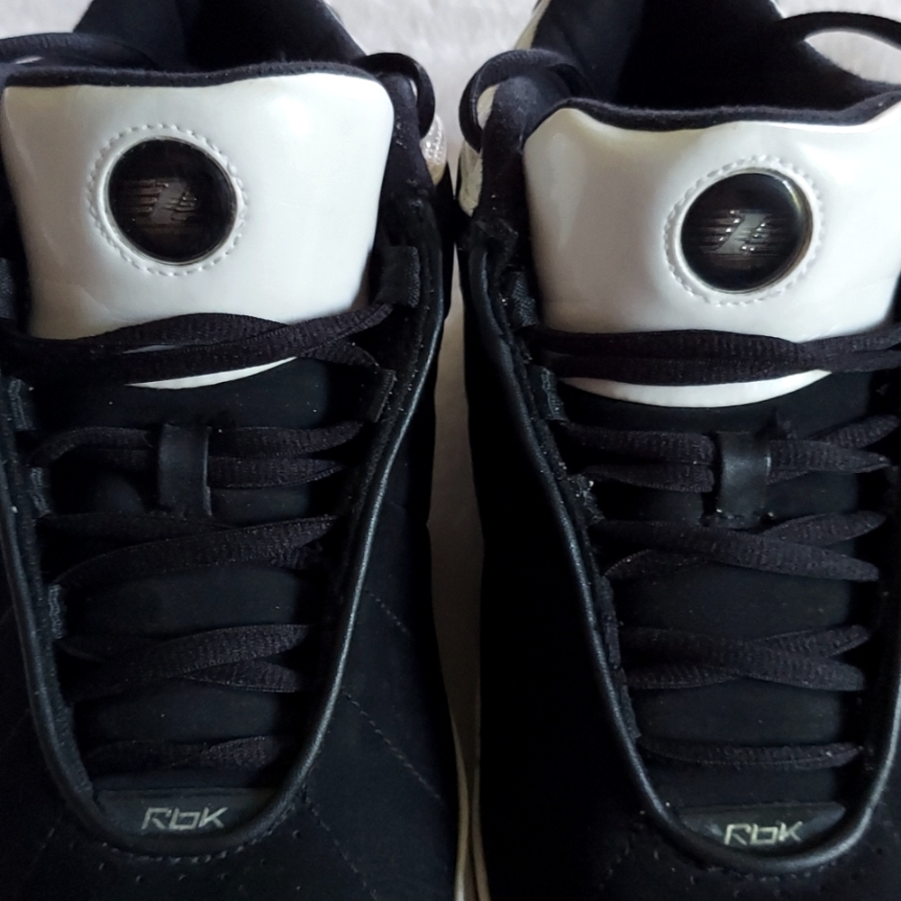 🏀11xHP🏀 Vtg Iverson RBK Off The Clock Collection Patent Leather & Suede Mids - Picture 9 of 12